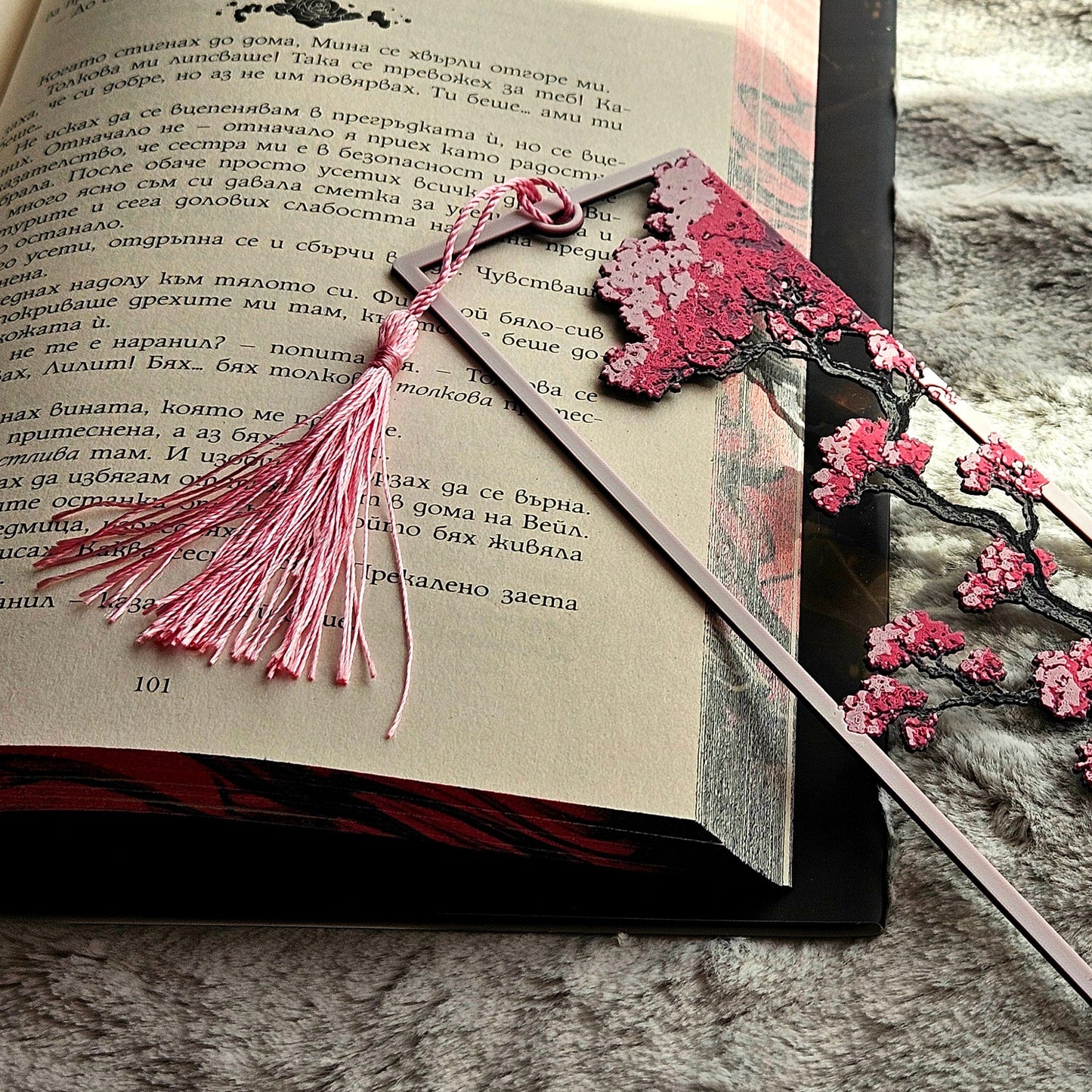 Sakura Tree Bookmark | Japanese Cherry Blossom Book Mark | 3D Printed Gift for Readers