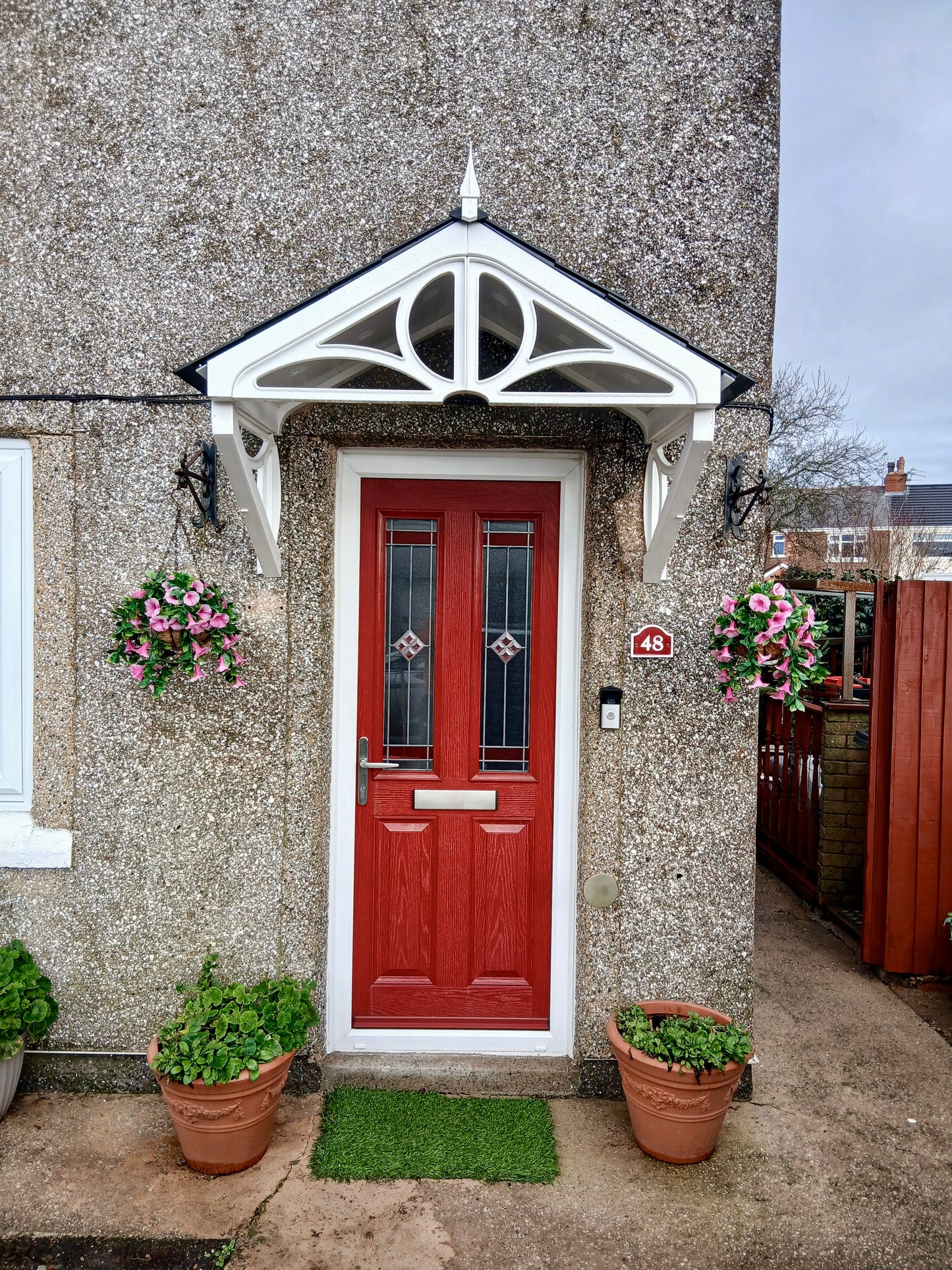 Althorp Door Canopy 149cm - Flat Pack Porch Canopy