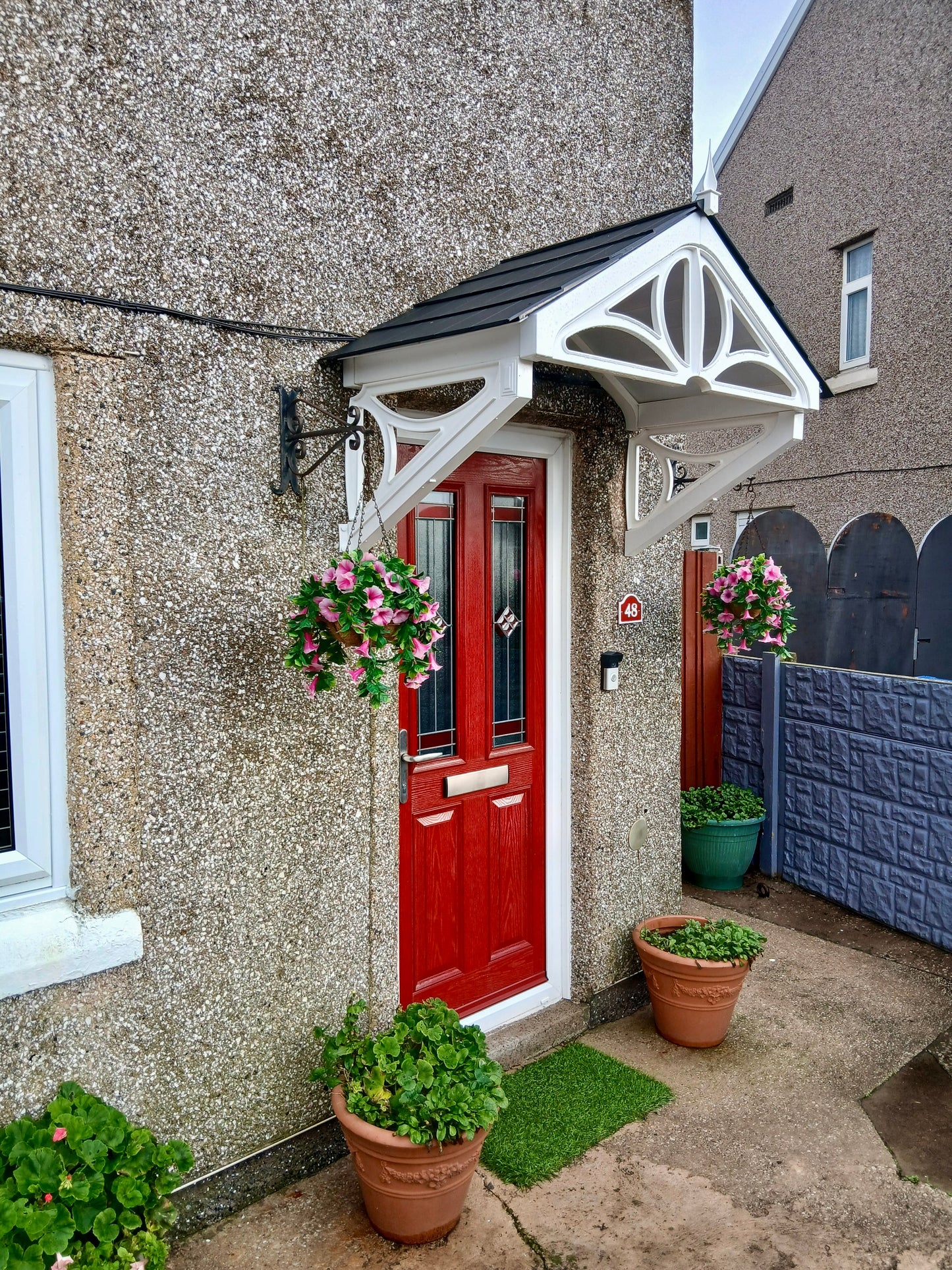 Althorp Door Canopy 149cm - Flat Pack Porch Canopy