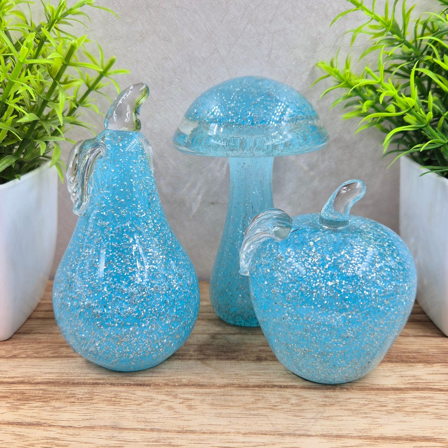 Small Memorial Apple, Pear & Mushroom (individual or set)