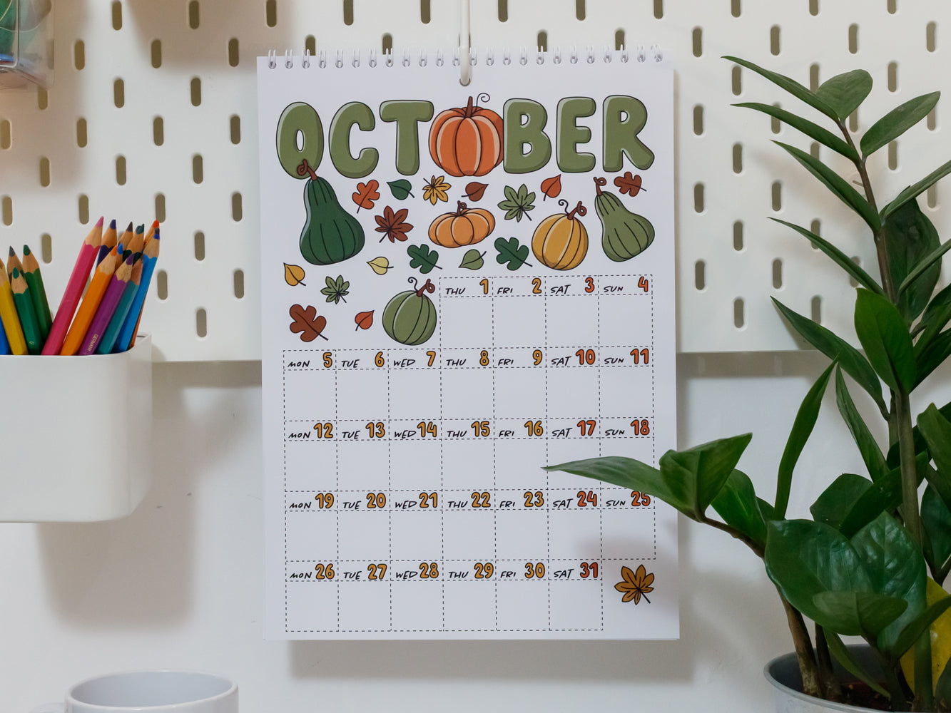 2026 Colourful Wall Calendar