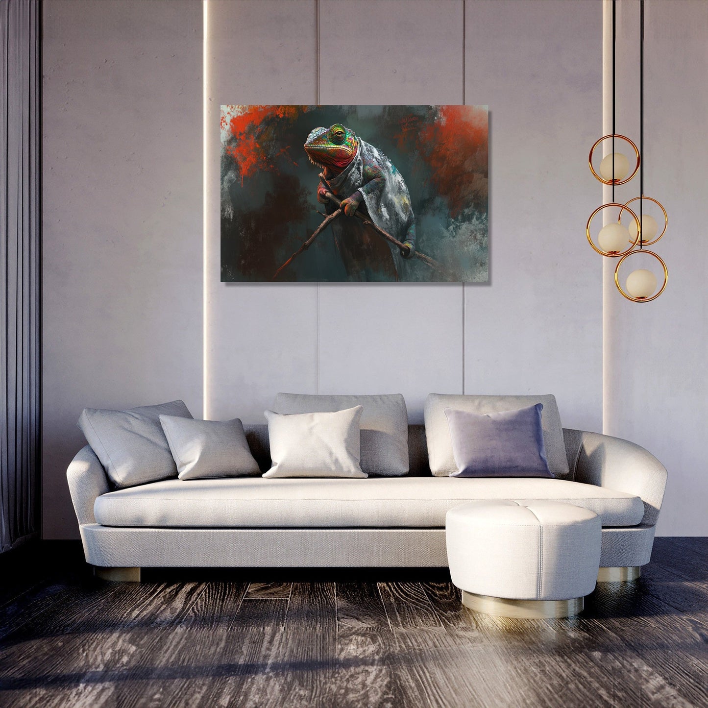 Chameleon's Elegance Canvas