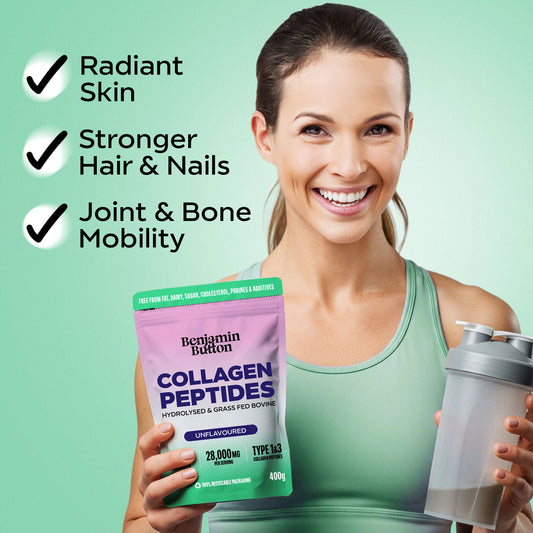 Benjamin Button Bovine Collagen Peptides Powder – 400g – Unflavoured