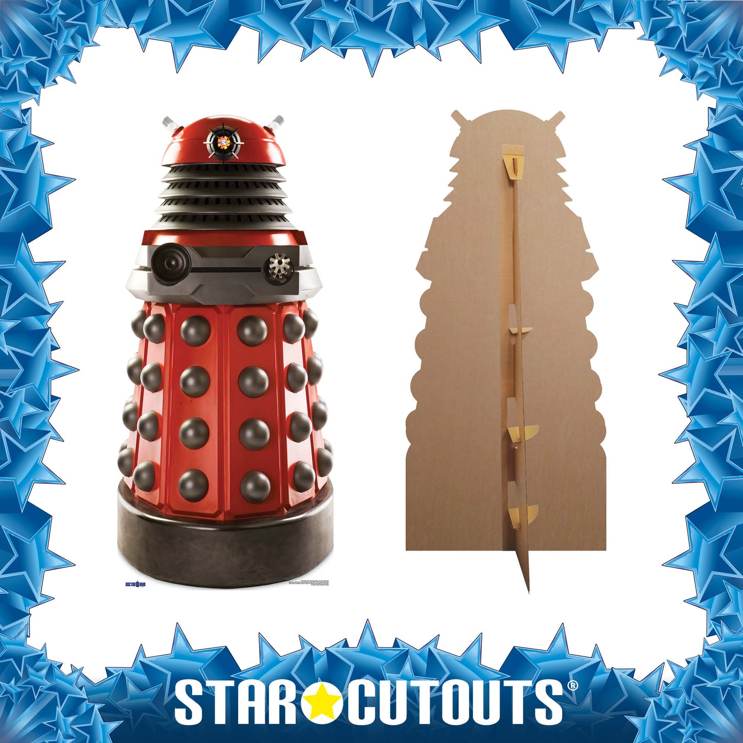 SC204 Dalek Drone Red Cardboard Cut Out Height 182cm