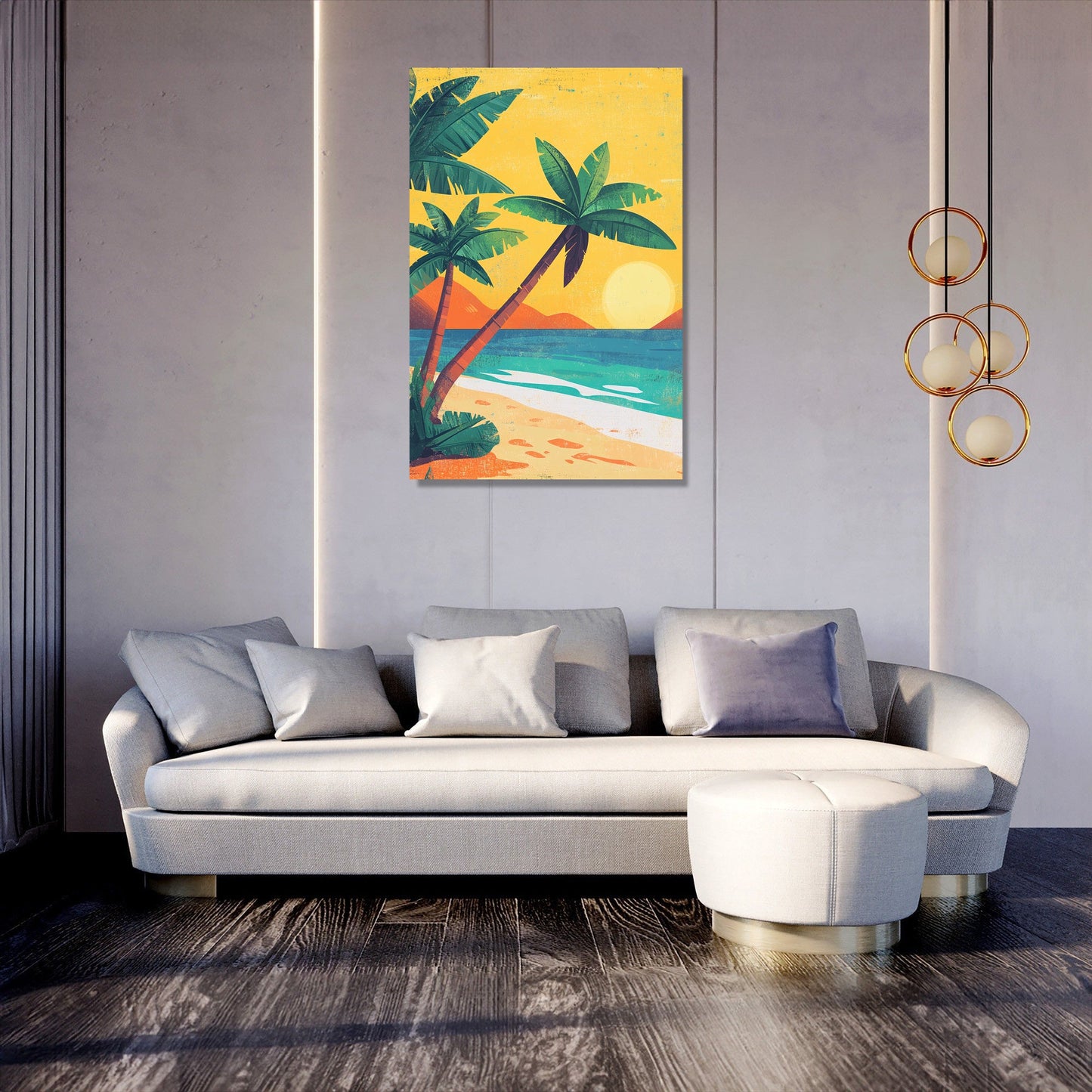 Sunshine Palms Canvas