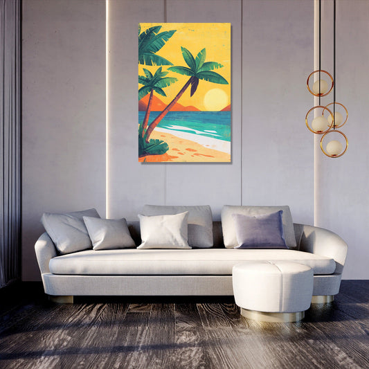 Sunshine Palms Canvas