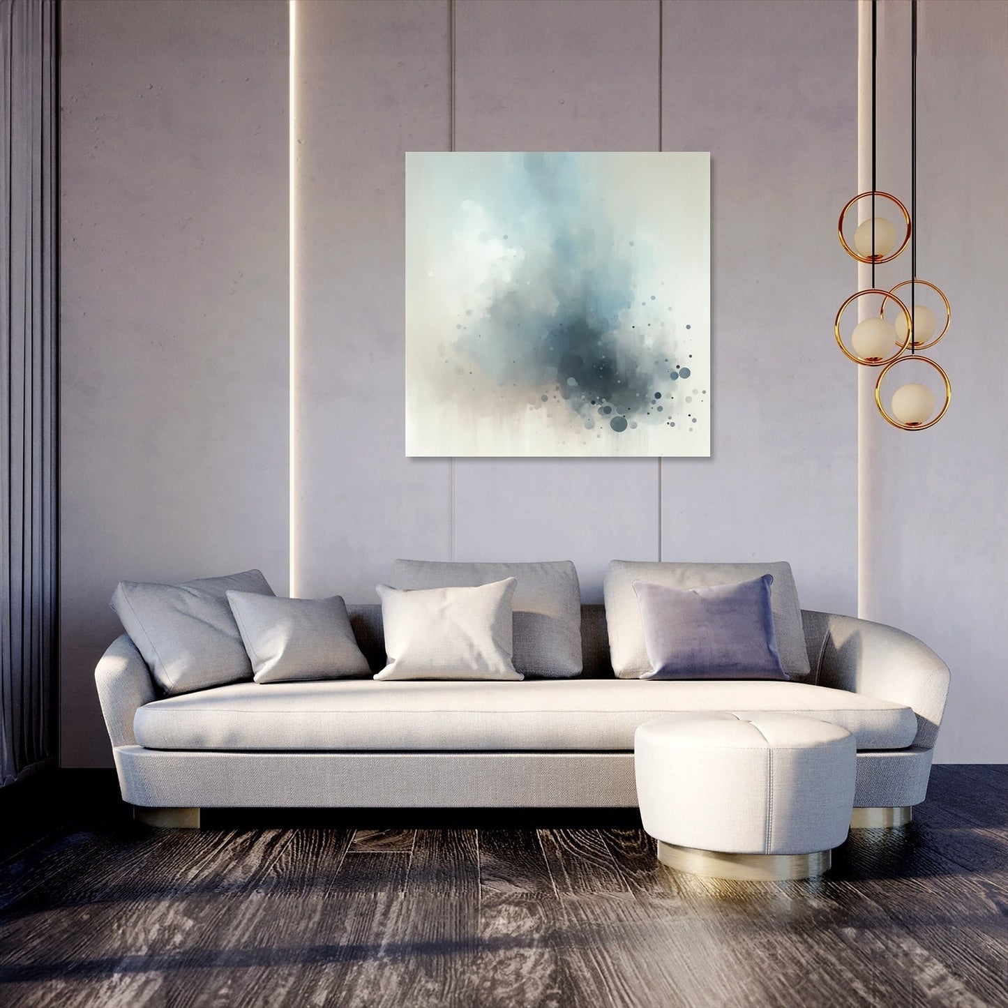 Helplessness Drifted Canvas