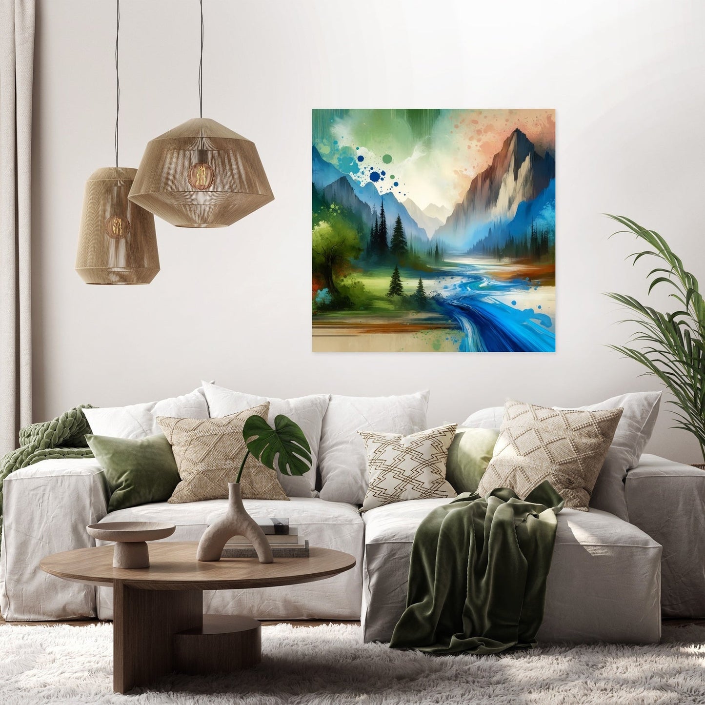 Tranquil Mountain Canvas