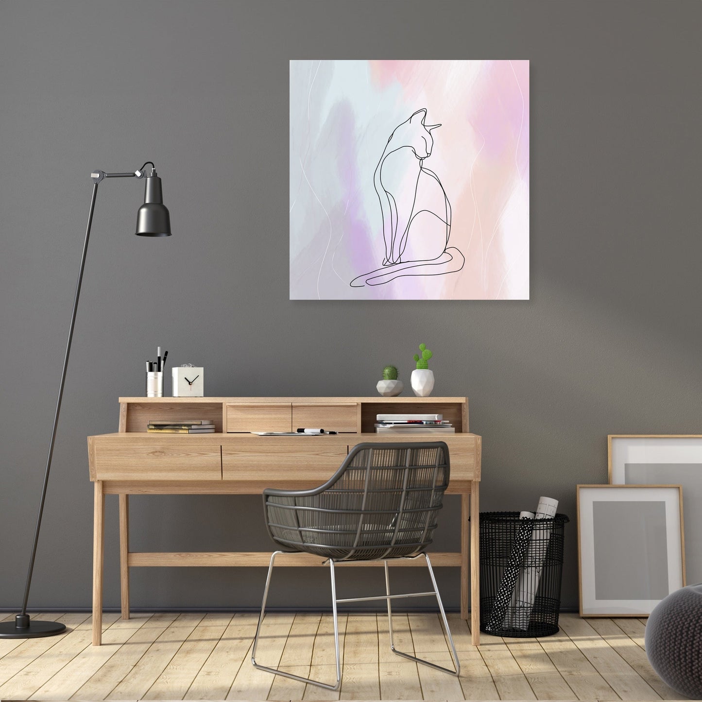 Serene Feline Canvas