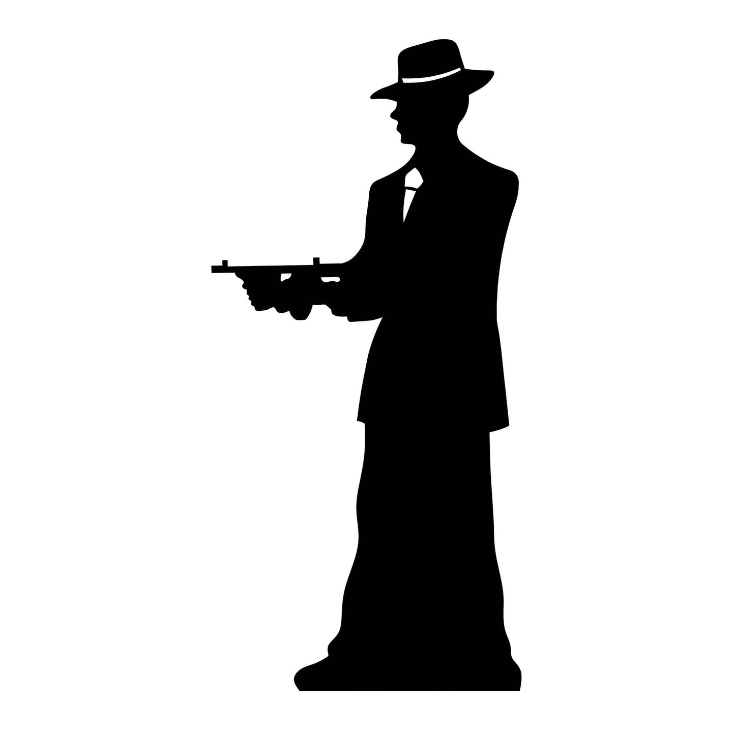 SC206 Gangster silhouette (double pack) Cardboard Cutout Height 175cm