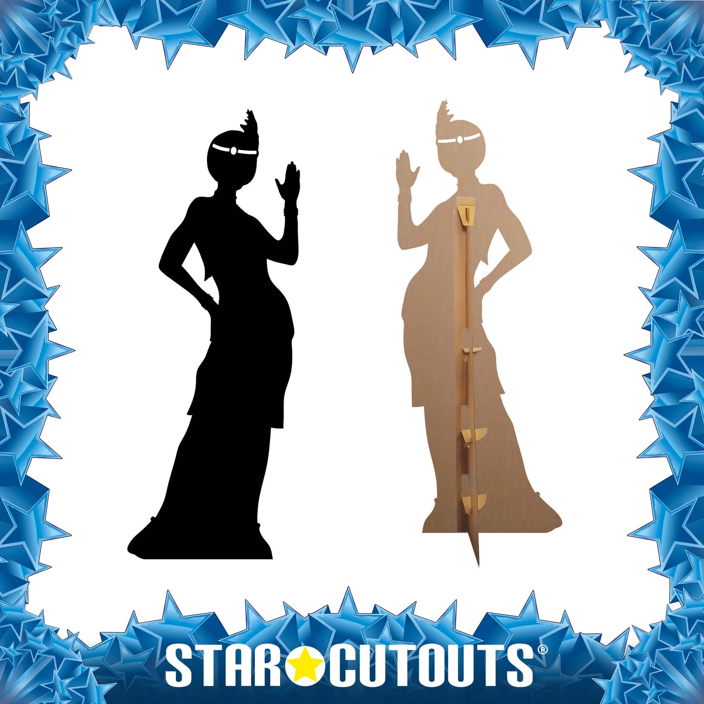 SC207 Flapper Girl silhouette Cardboard Cutout Height 175cm