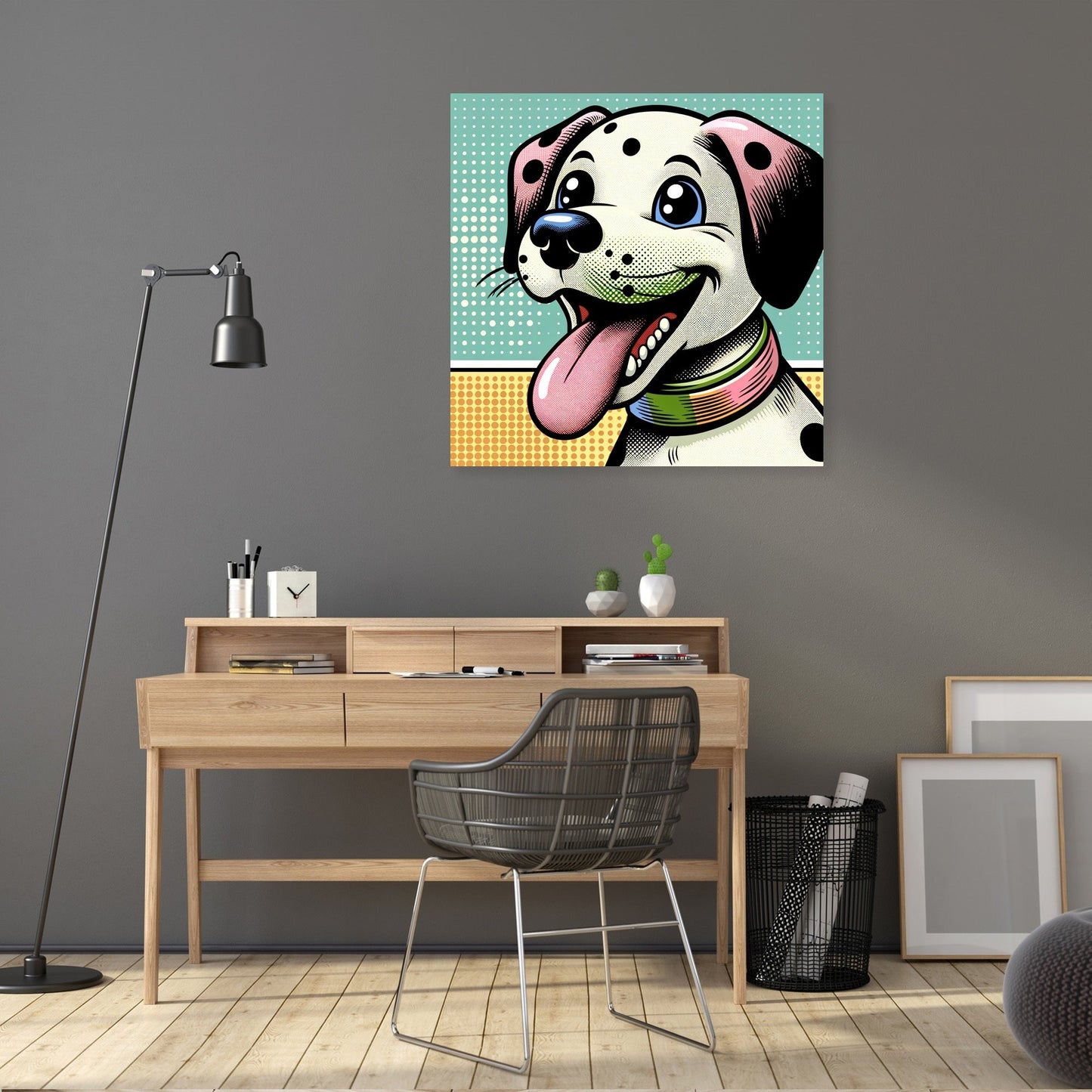 Playful Pup Canvas