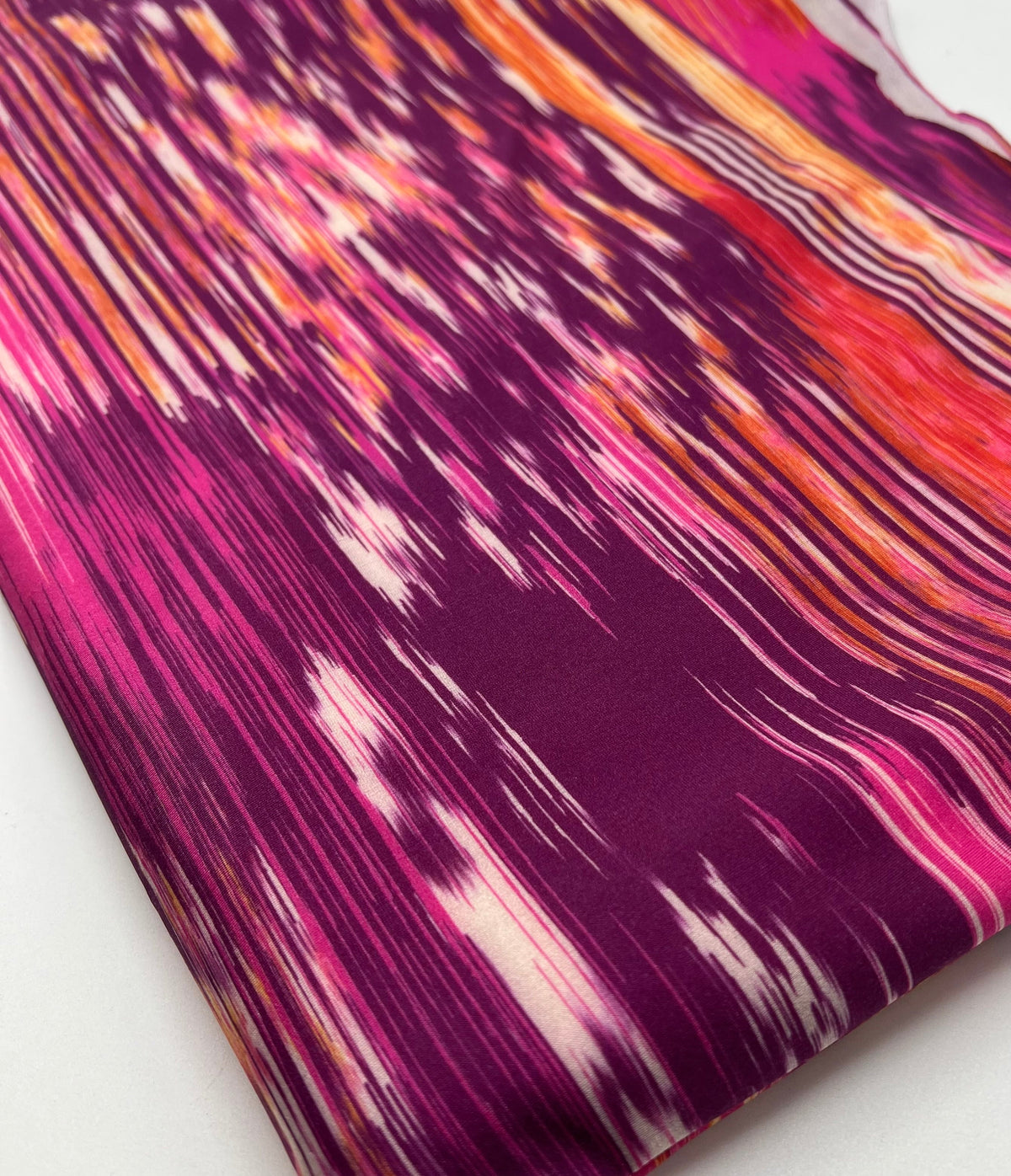 Purple Mix Printed Swimwear / Sportswear 4 Way Stretch Fabric