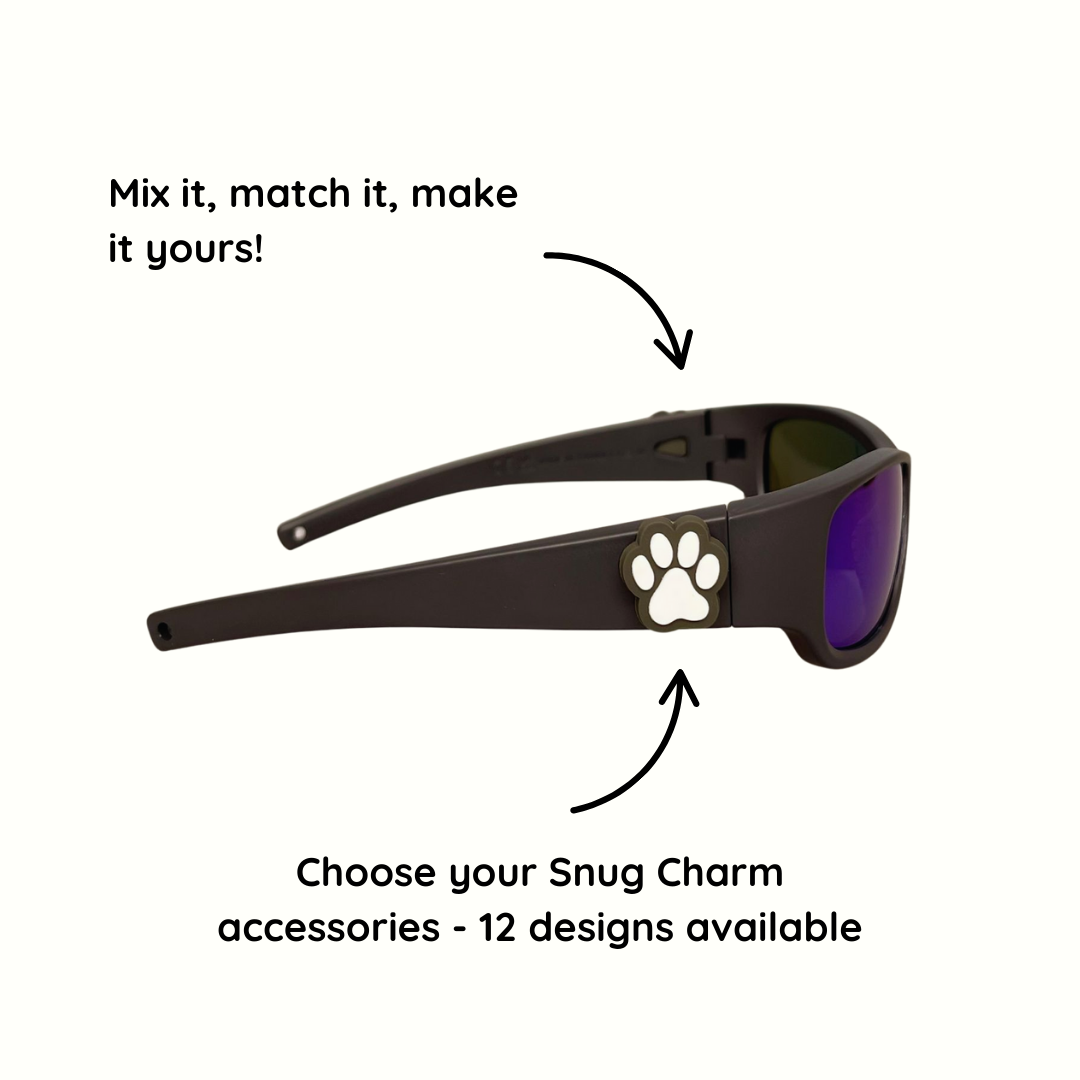Black Charcoal Kids Sunglasses | REVO Lens | Classic Fit | 6-12 Years