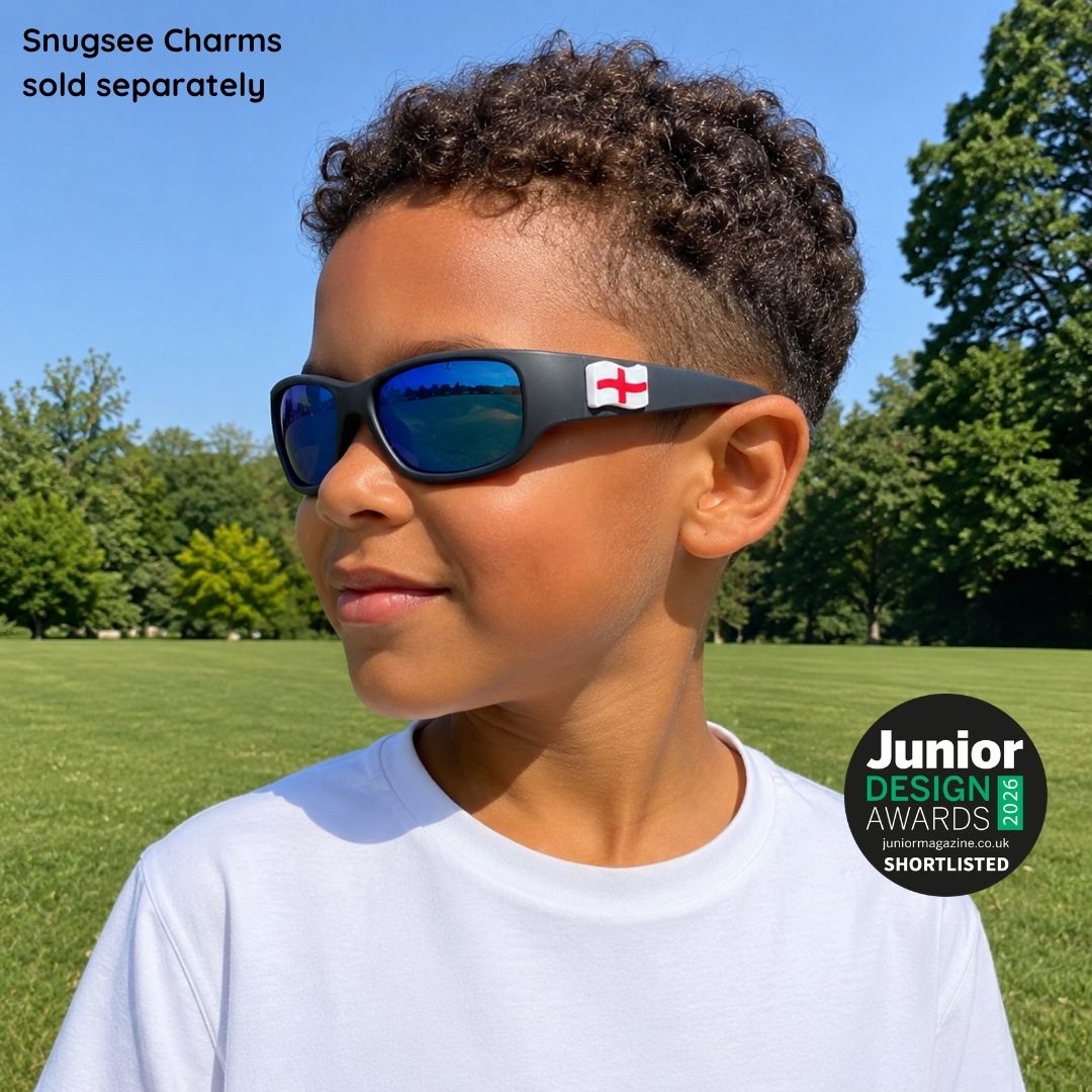 Black Charcoal Kids Sunglasses | REVO Lens | Snug Fit | 3-5 Years