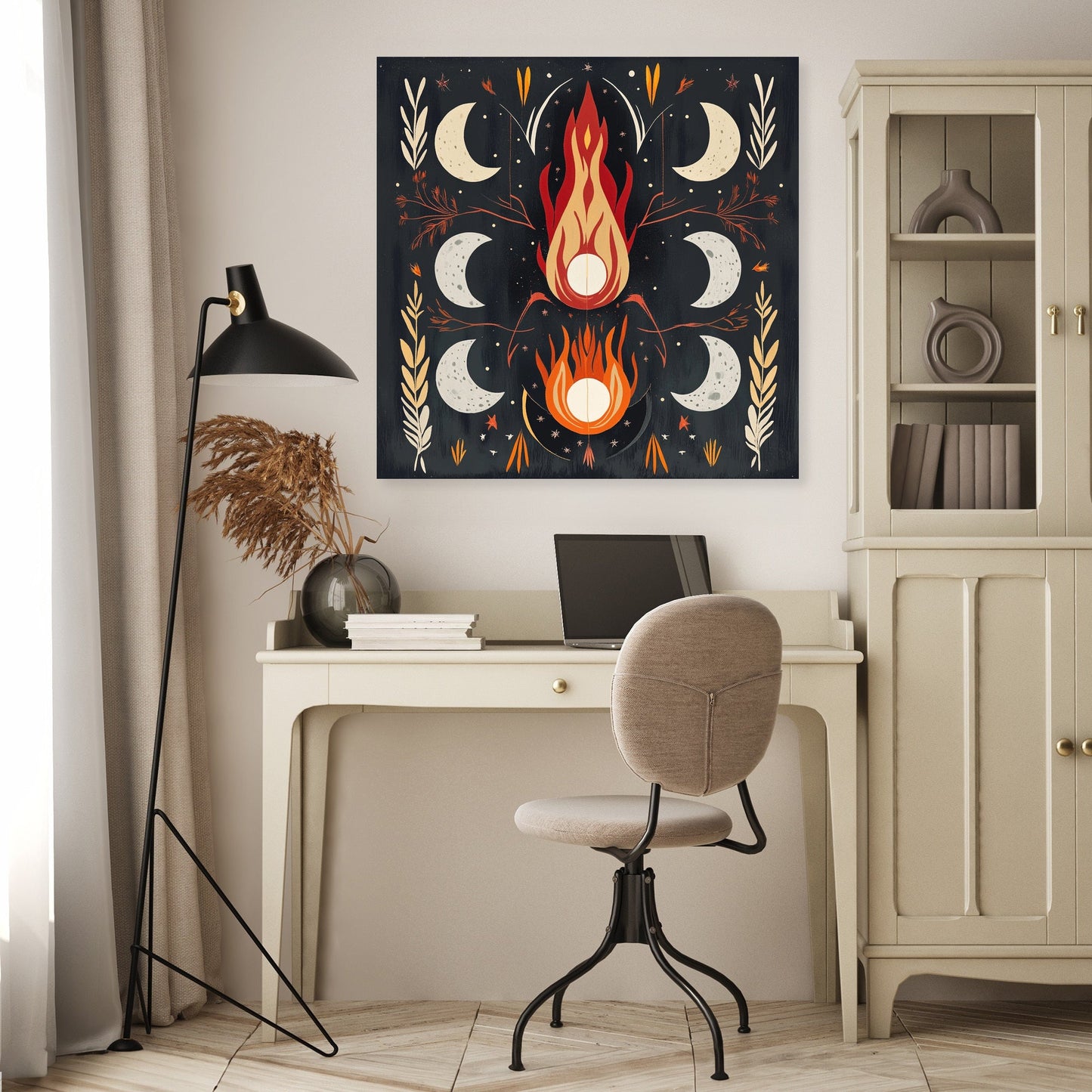 Lunar Fire Celebration Canvas
