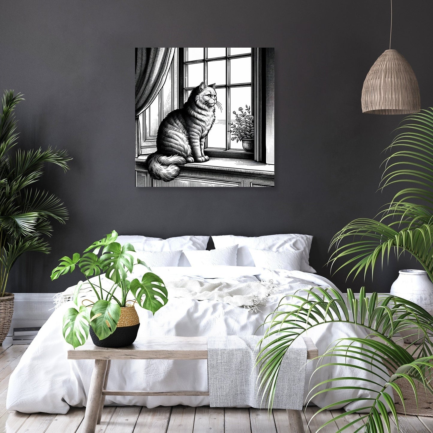 Elegant Gaze Canvas