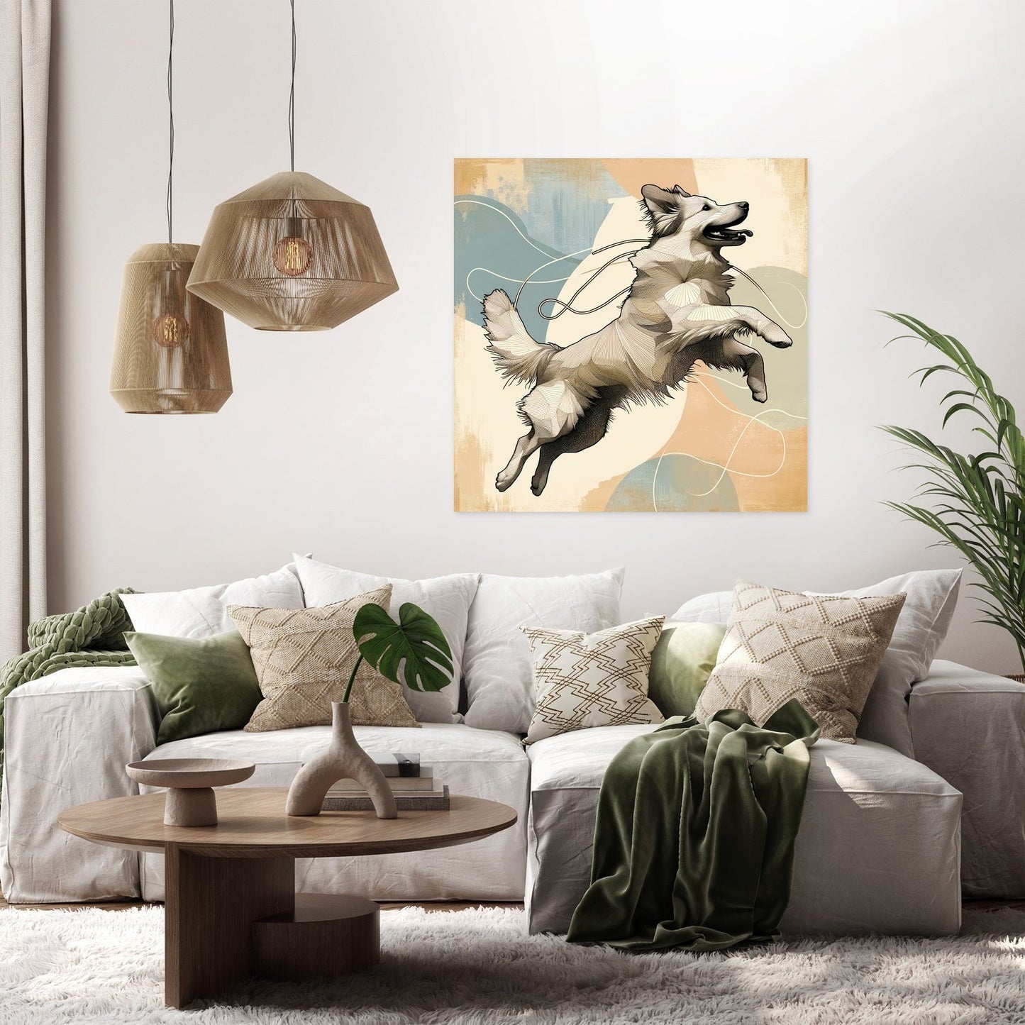 Leap of Joy Canine Canvas