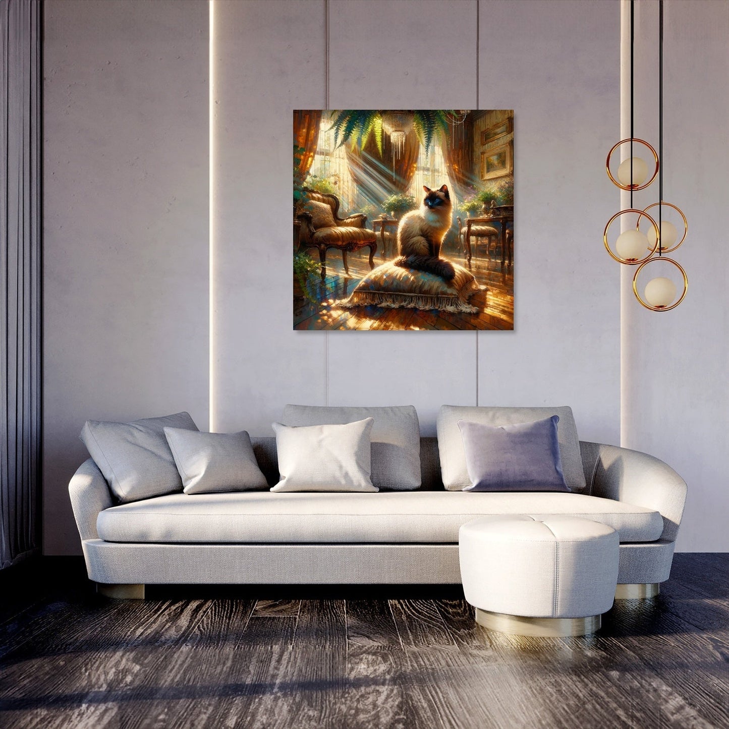 Siamese Solitude Canvas