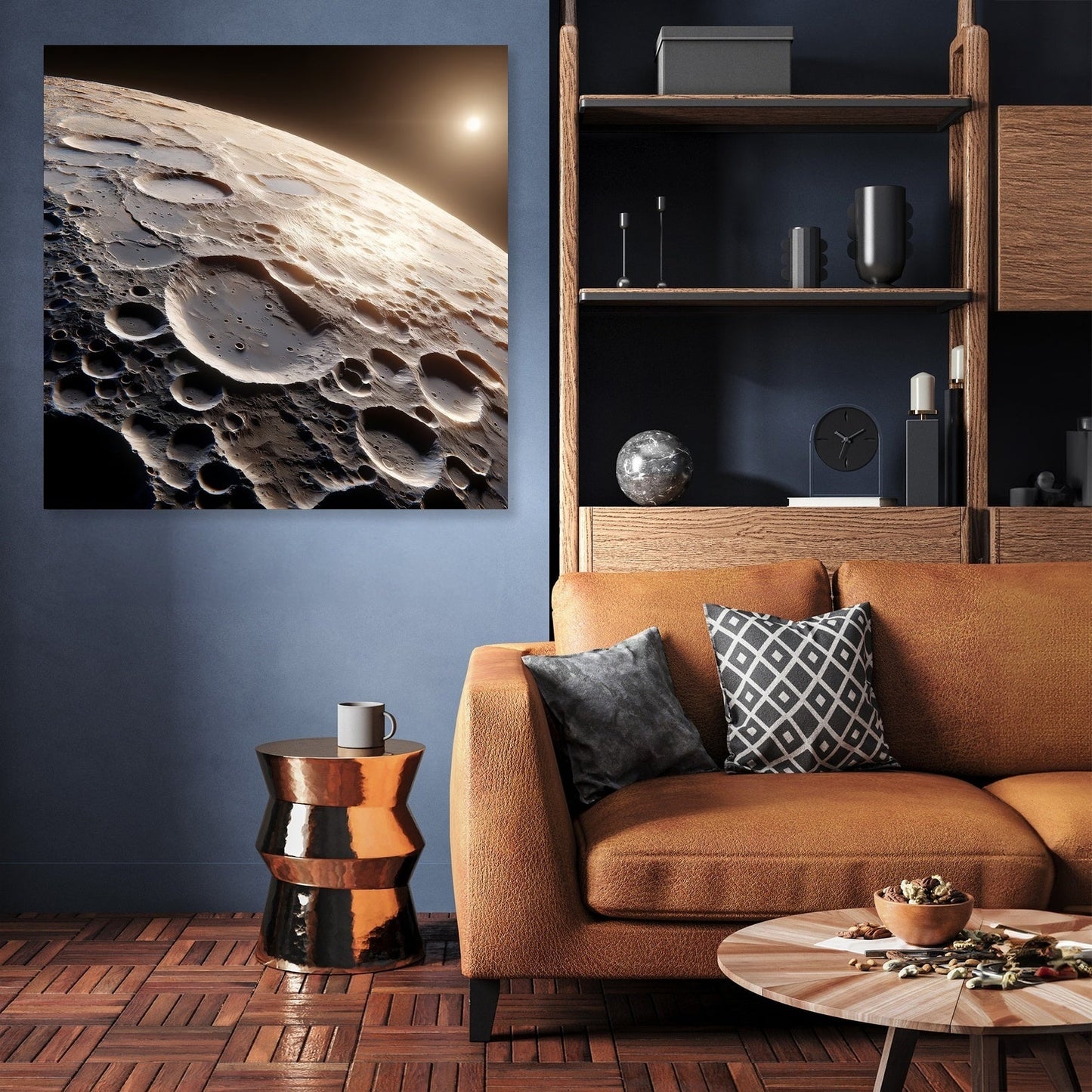 Mercury's Caloris Basin Brilliance Canvas