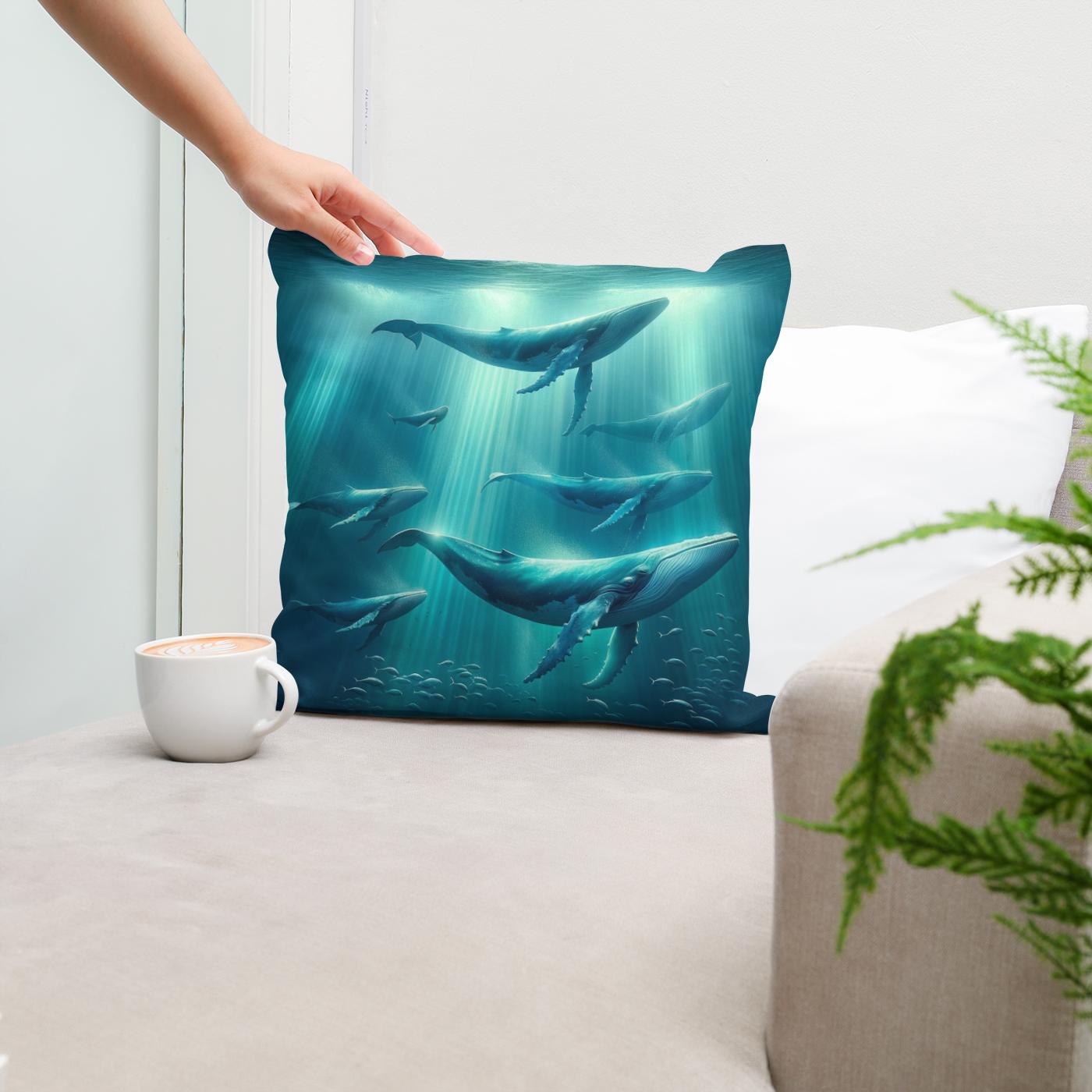 Ocean Ballet Cotton Cushion