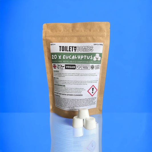 Eco Friendly Toilet Cleaning Bombs - 20 Pack