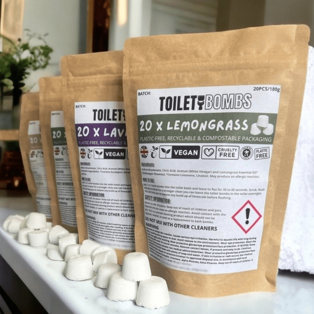 Eco Friendly Toilet Cleaning Bombs - 20 Pack