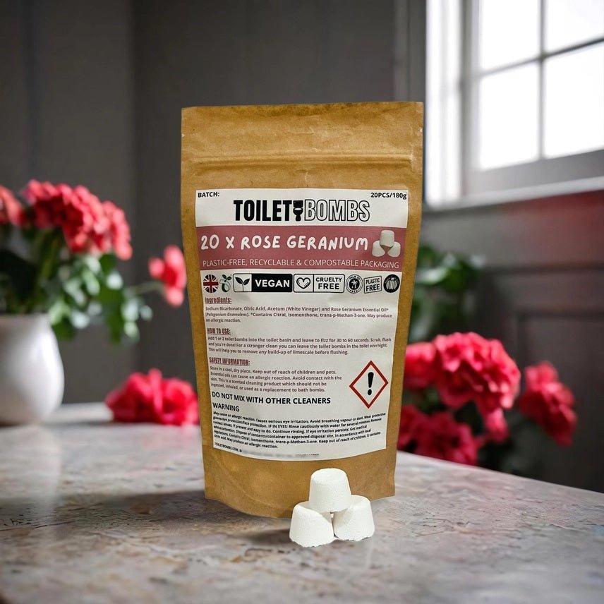 Eco Friendly Toilet Cleaning Bombs - 20 Pack