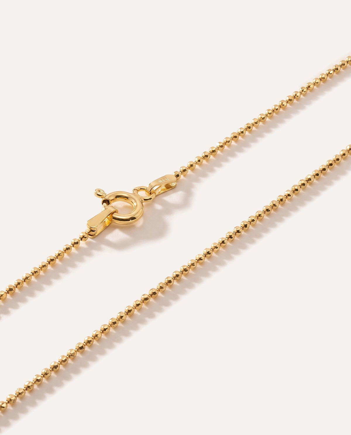 21.6" (55cm) Gold Plated Diamond Ball Chain