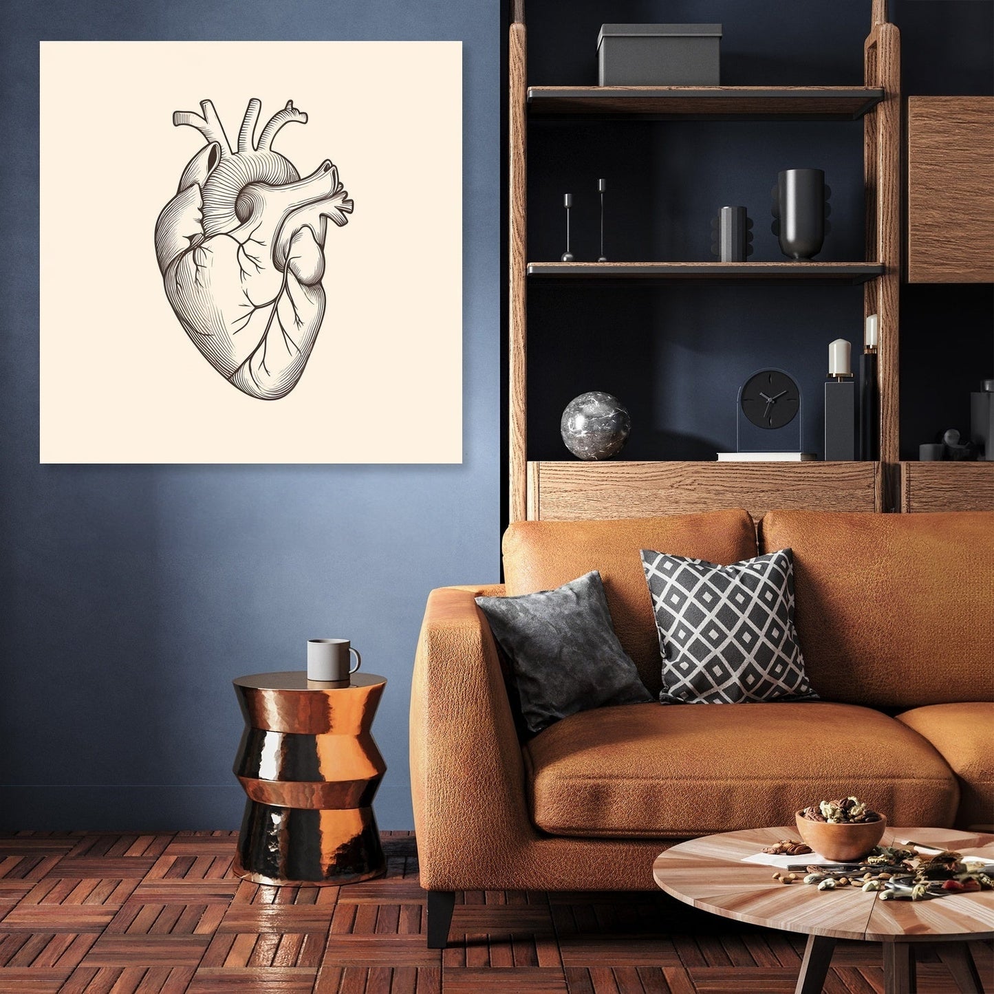 Heart Anatomy Canvas