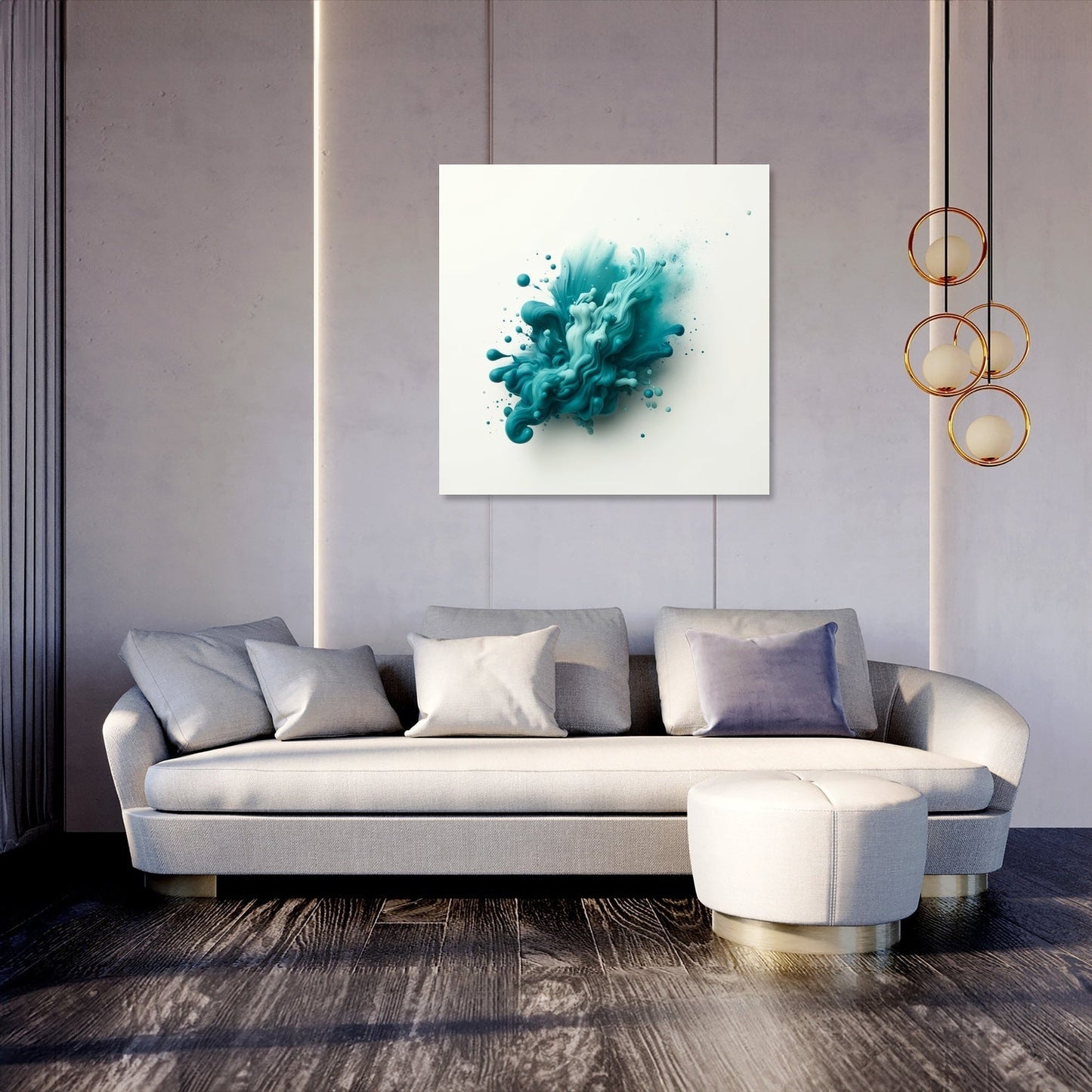 Teal Serenity Canvas