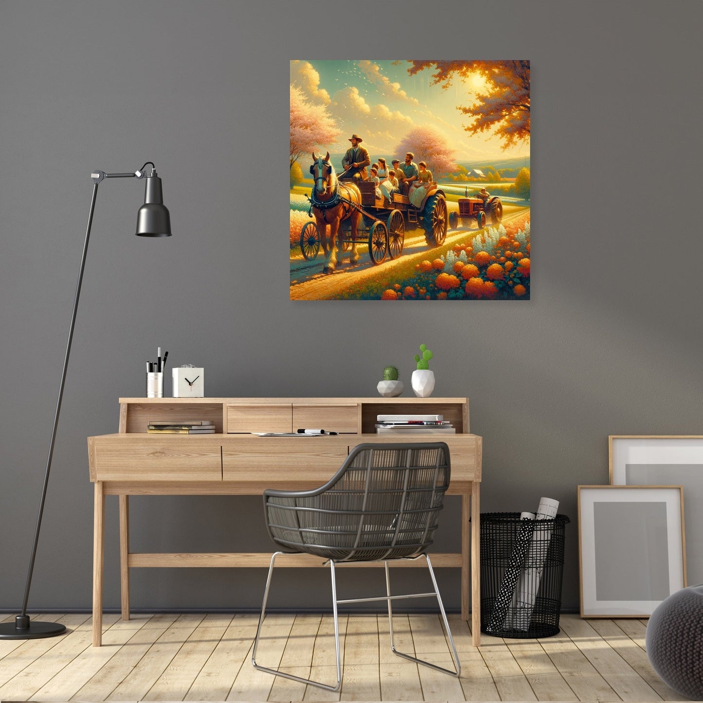 Springtime Family Journey Canvas