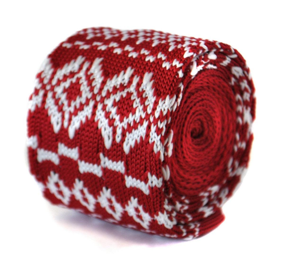 christmas range - red jumper knitted christmas tie