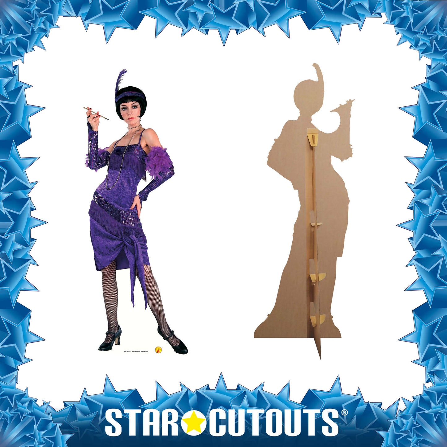 SC213 Fabulous Flapper Cardboard Cutout Height 177cm