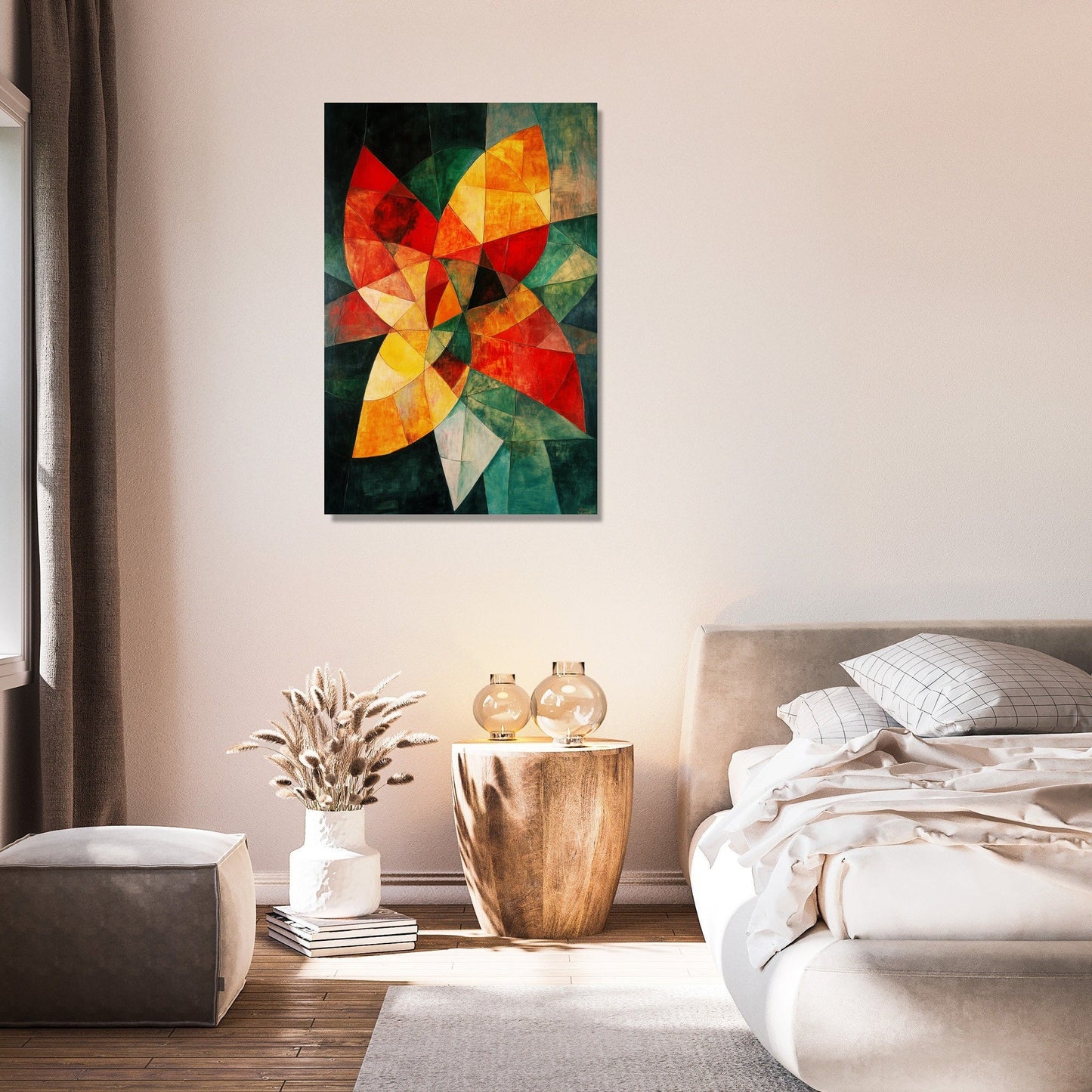 Geometric Flora Canvas