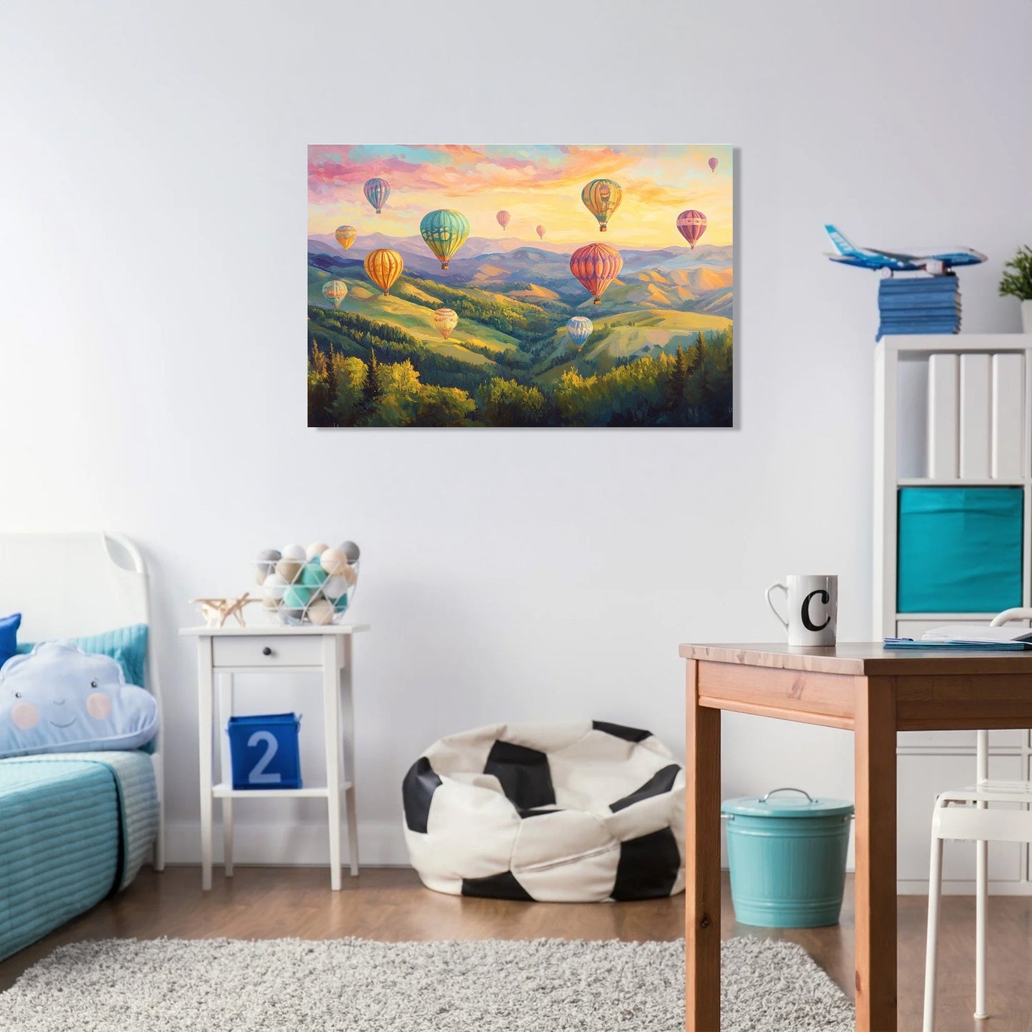 Whimsical Balloon Dream Canvas