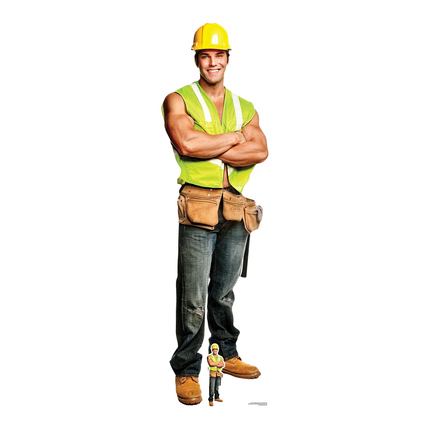 SC2157 Construction Chippendale Cardboard Cut Out Height 181cm