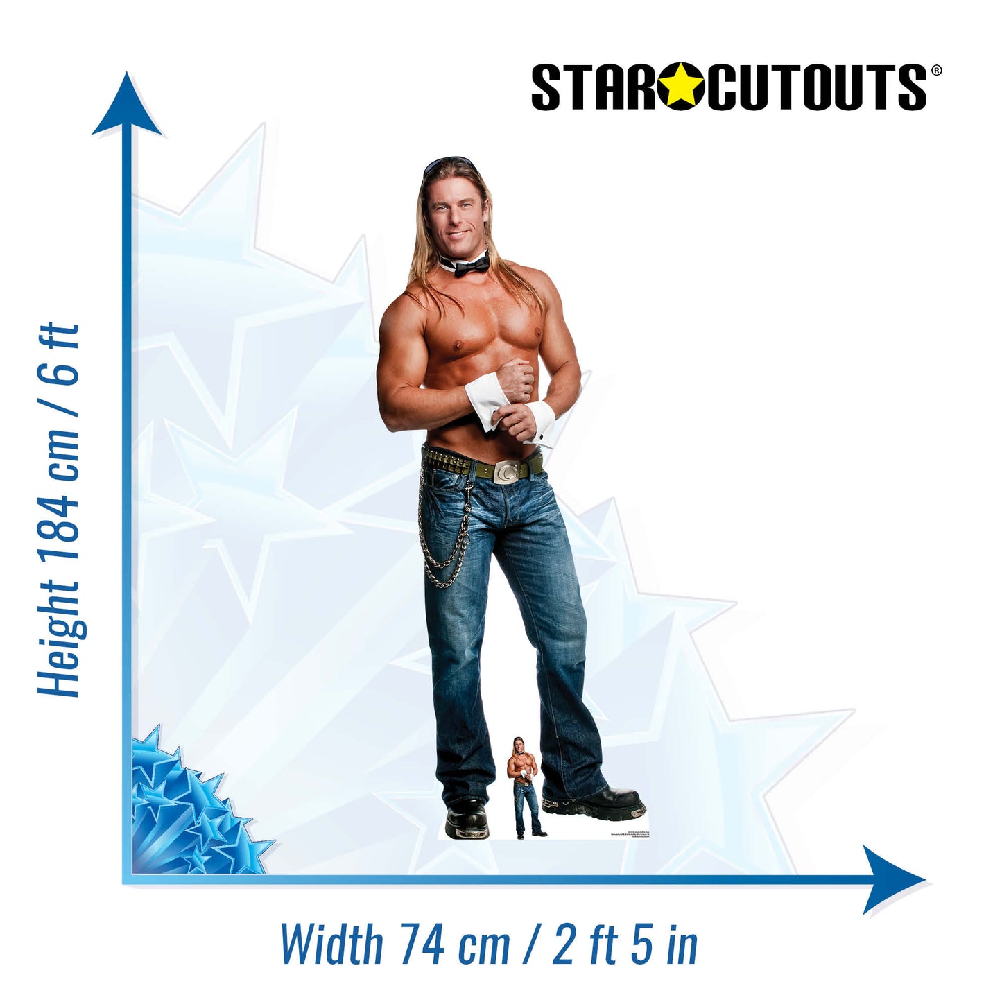 SC2158 Kevin Cornell Cuff N Collar Cardboard Cut Out Height 184cm