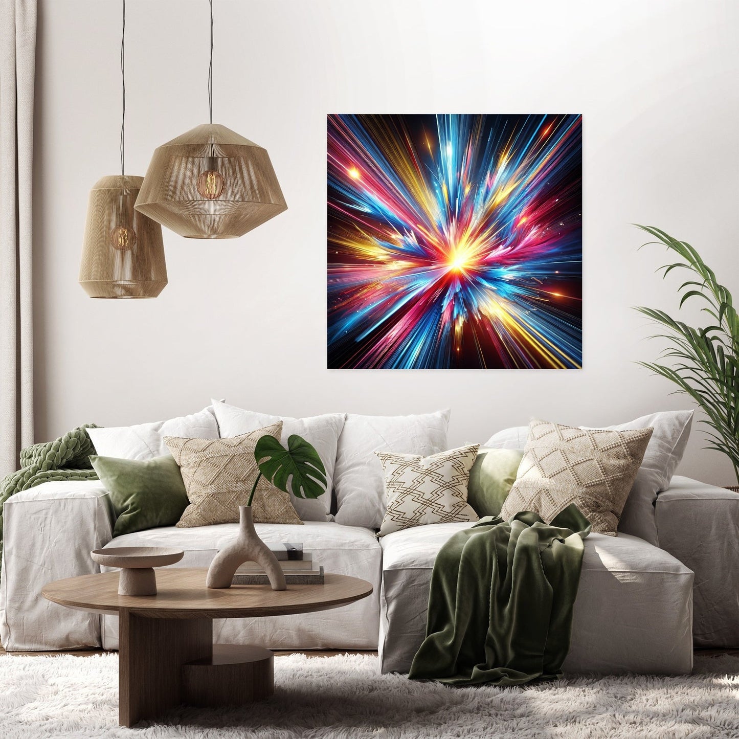 Light Explosion Burst Canvas