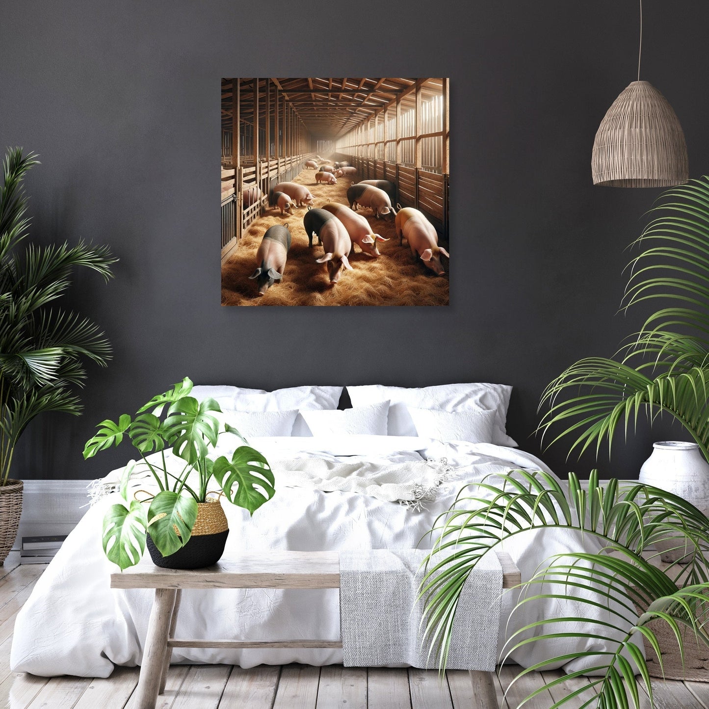 Pigsty Life Canvas