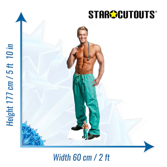 SC2160 Doctor Billy Jeffrey Chippendale Cardboard Cut Out Height 177cm