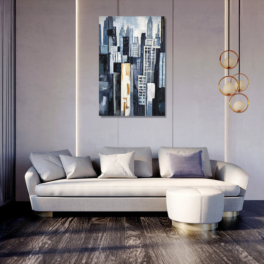 Geometric Skyscrapers Canvas