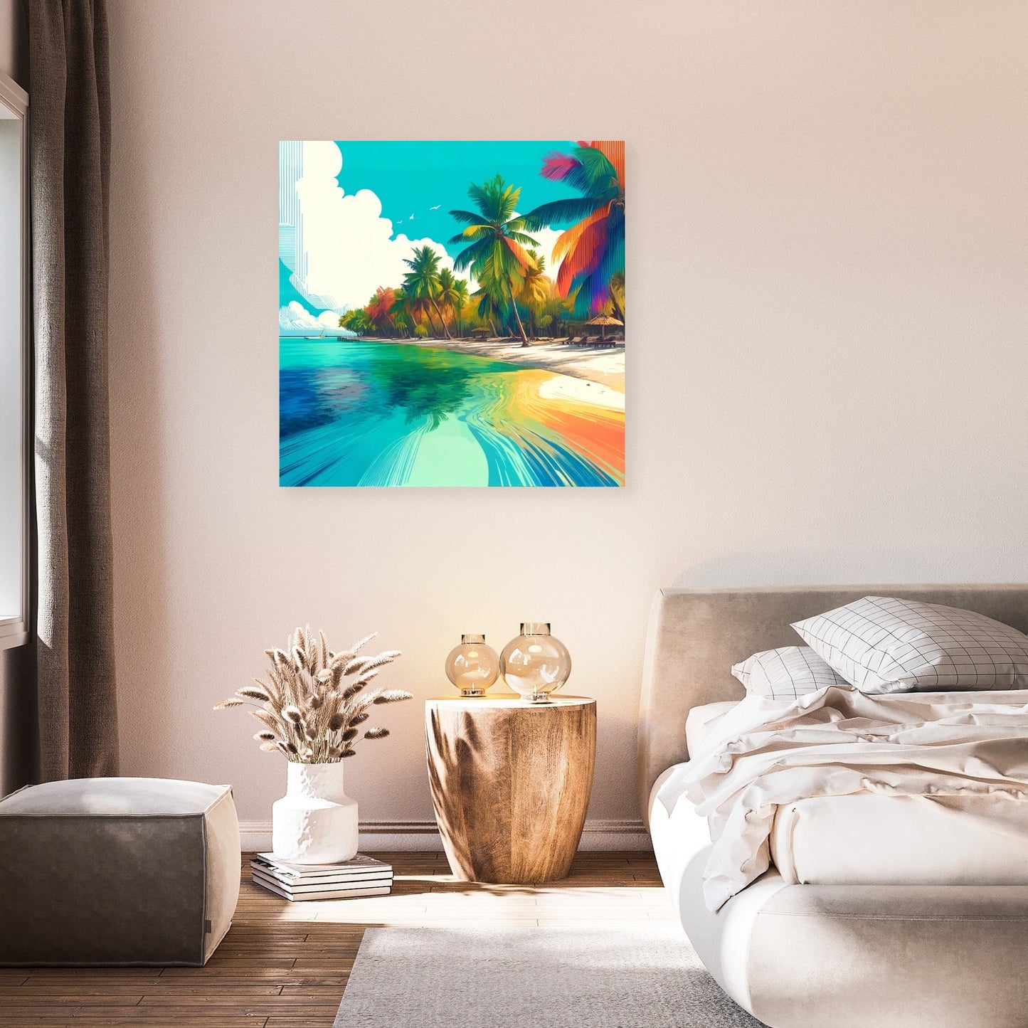 Vibrant Tropical Escape Canvas