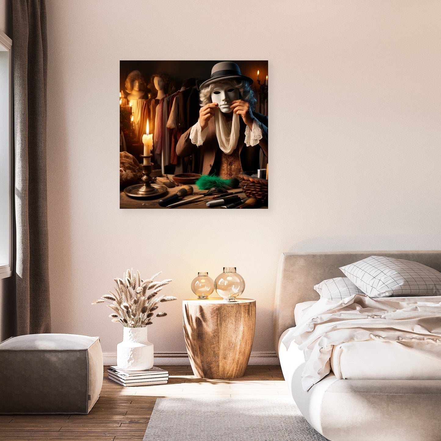 Unmasking Shadows Canvas