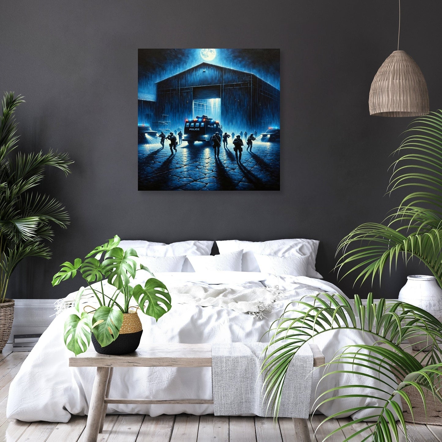 Abandoned Warehouse Raid Canvas