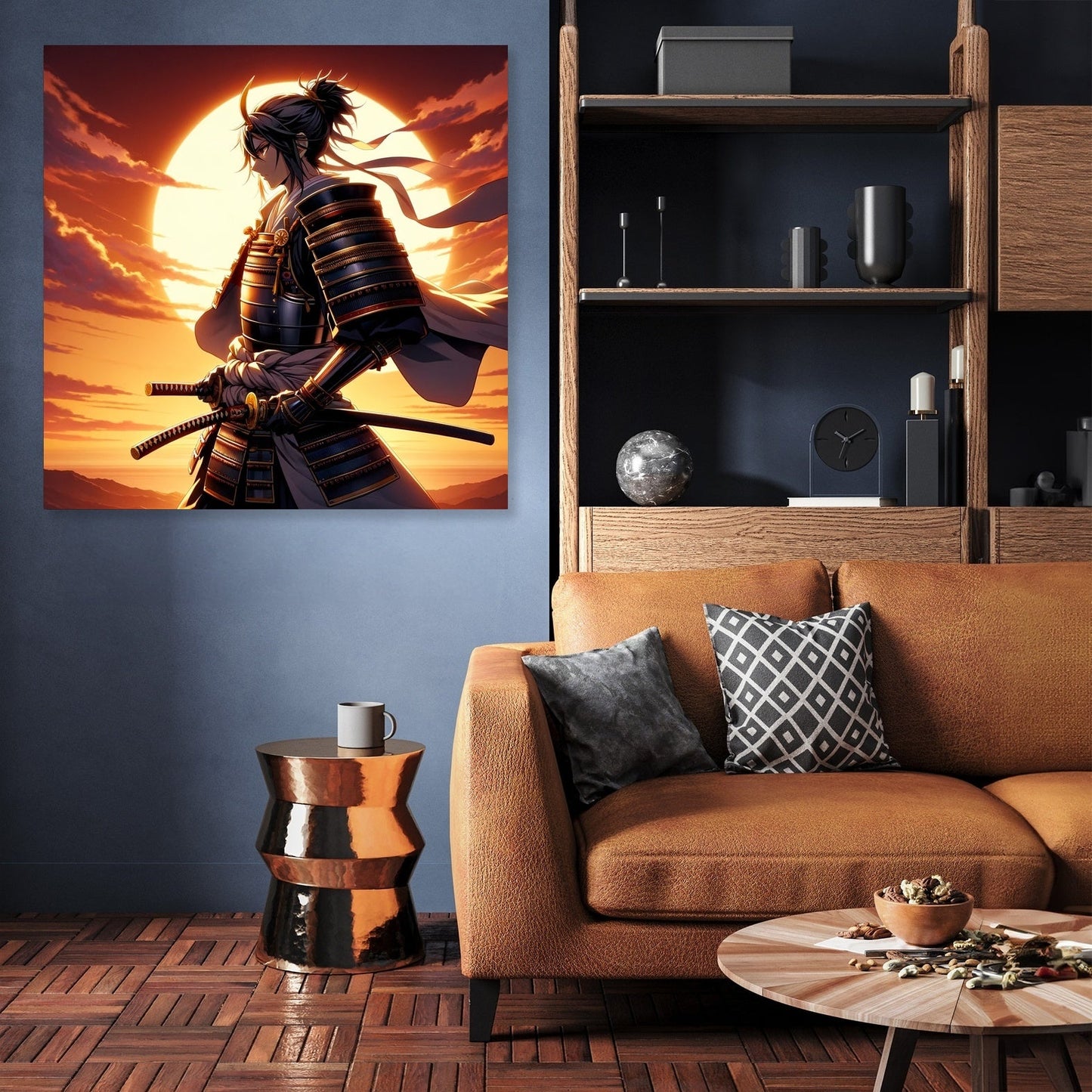 Sunset Samurai's Resolve Canvas