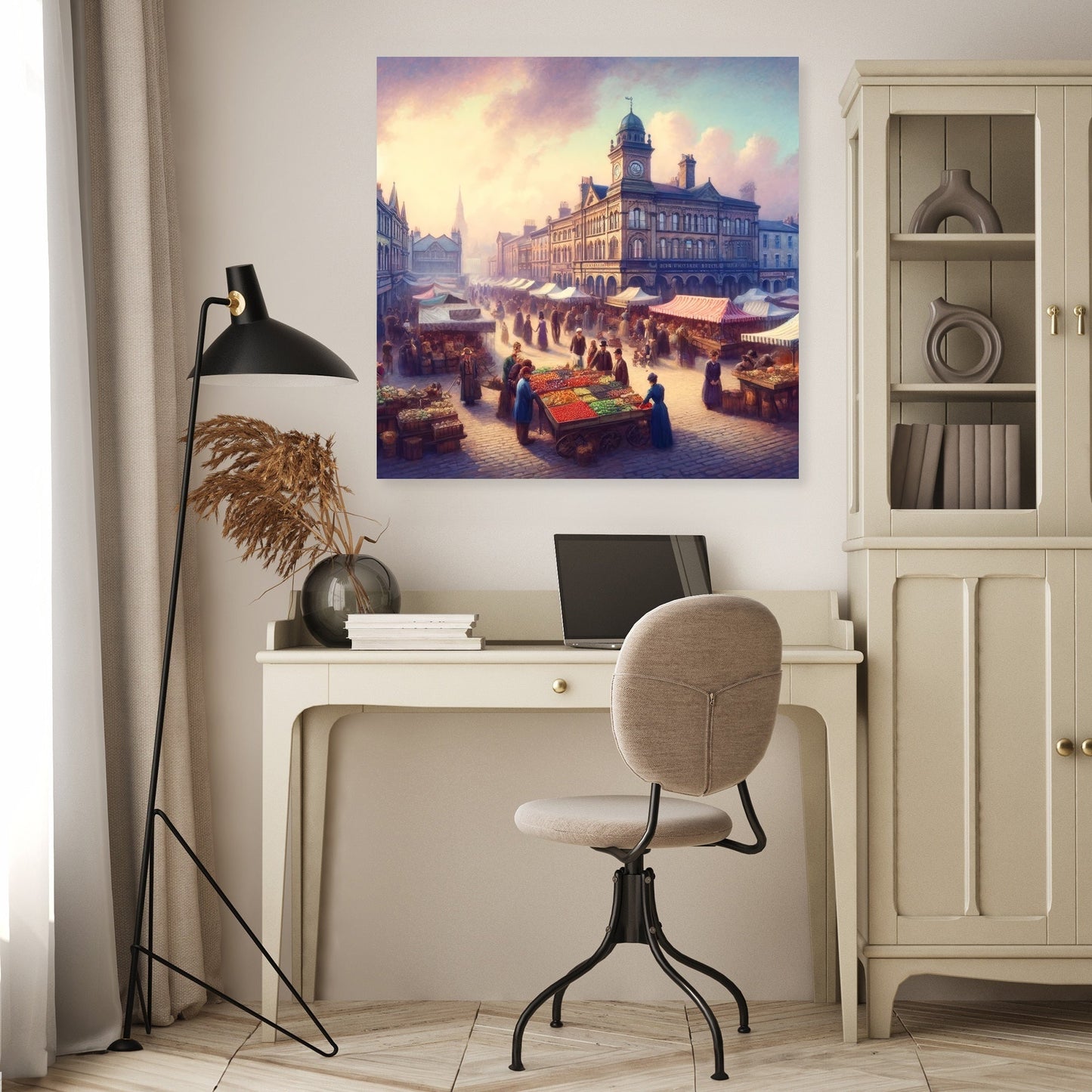 Rochdale Market Day Canvas