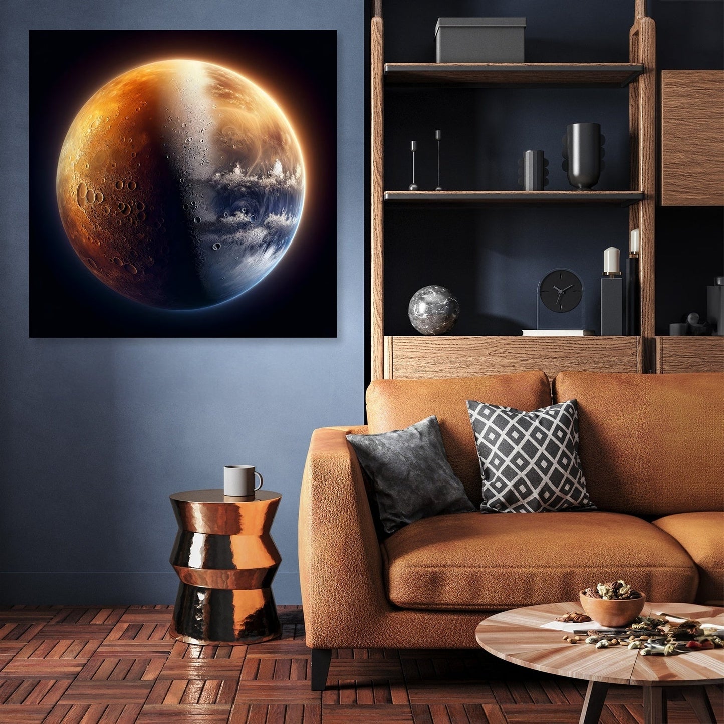 Mercury's Twilight Divide Canvas