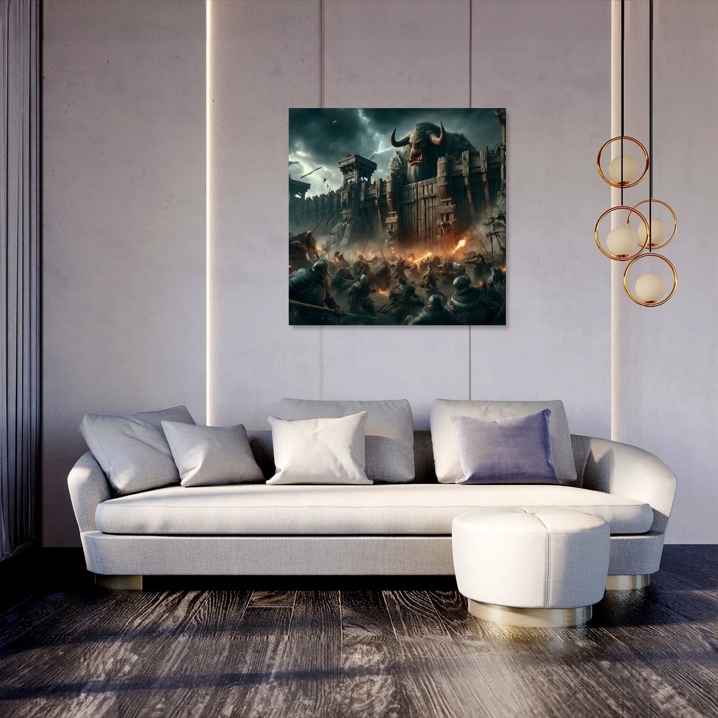 Assault on the Orc Fortress Canvas
