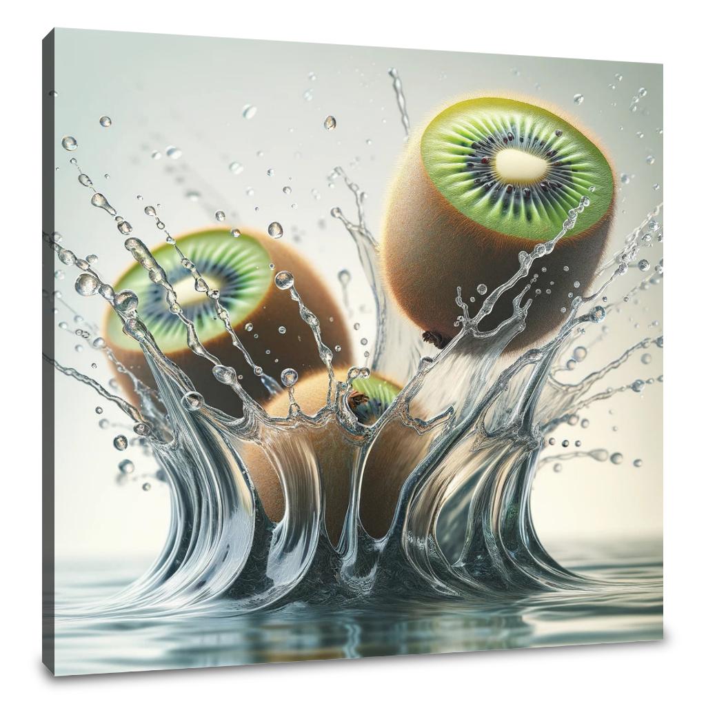 Kiwi Splash Elegance Canvas